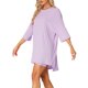 thumbnail image 4 of Conjunto de lounge de gran tamaño para mujeres INSPIRE CHIC, sudaderas de entrenamiento, camiseta con pantalones cortos de ciclista, conjuntos en color púrpura, 4 of 6