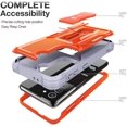 thumbnail image 5 of FITO For Samsung Galaxy S21 5G Case, Full-Body Phone Case with Kickstand (Orange), 5 of 8