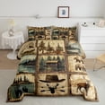 thumbnail image 2 of Castle Fairy Teens Jungle Bear Deer Full Size Comforter Sets,Woodland Animal Bedding Sets, 2 of 8