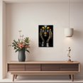 thumbnail image 3 of ZHONGYUTONG African American Wall Art Black Girl Canvas Print Fashion Black Women Pictures Modern Artwork for Living Room Decor Framed (12.00" x 18.00"), 3 of 5
