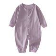 thumbnail image 5 of KJameas Baby Boys Girls Romper Basic Solid Color Snap Button Ribbed Knit, 5 of 5