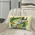 thumbnail image 5 of Yiaed Bass Fish and Water Print Brushed Microfiber Envelope Pillowcases, Standard,Envelope Closure Pillow Cases（No pillow core）-14"x20", 5 of 6