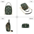 thumbnail image 3 of FORMRS Crossbody Bag for Women Shoulder Cell Phone Purse with Zipper, Green Plants, 3 of 7