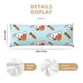 thumbnail image 2 of Bixox Rabbit Is Eating Carrots Print Body Pillow Cover with Zipper Closure, Cozy Fuzzy Fleece Body Pillow Case Cover 20 x 54 Inches,Long Body Pillow Pillowcase, 2 of 6