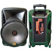 Pair of MR DJ DJ15BAT+ 15 Portable Bluetooth Speaker