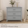 thumbnail image 4 of Dream On Me Universal 3 Drawer Chest I Commode pour chambre d'enfant I Commode à trois tiroirs I Mid Century Modern, 4 of 5
