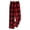 Red, variant on Flannel Plaid Pants for Women Winter Causal Plush Warm Pants High Waist Wide Leg Double Side Flannel Trousers A-Khaki