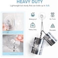 thumbnail image 3 of 12 Pcs 1.77 Inch Small Window Suction Cup Hooks Metal Removable Reusable Clear, 3 of 8