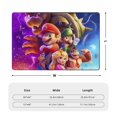 thumbnail image 7 of Super Mario Area Rug, Large Rugs For Living Room Bedroom Kitchen, Ultra Soft Flannel Rug For Dining Room Playroom, Non-Slip Carpet, Super Absorbent, Machine Washable, 7 of 7