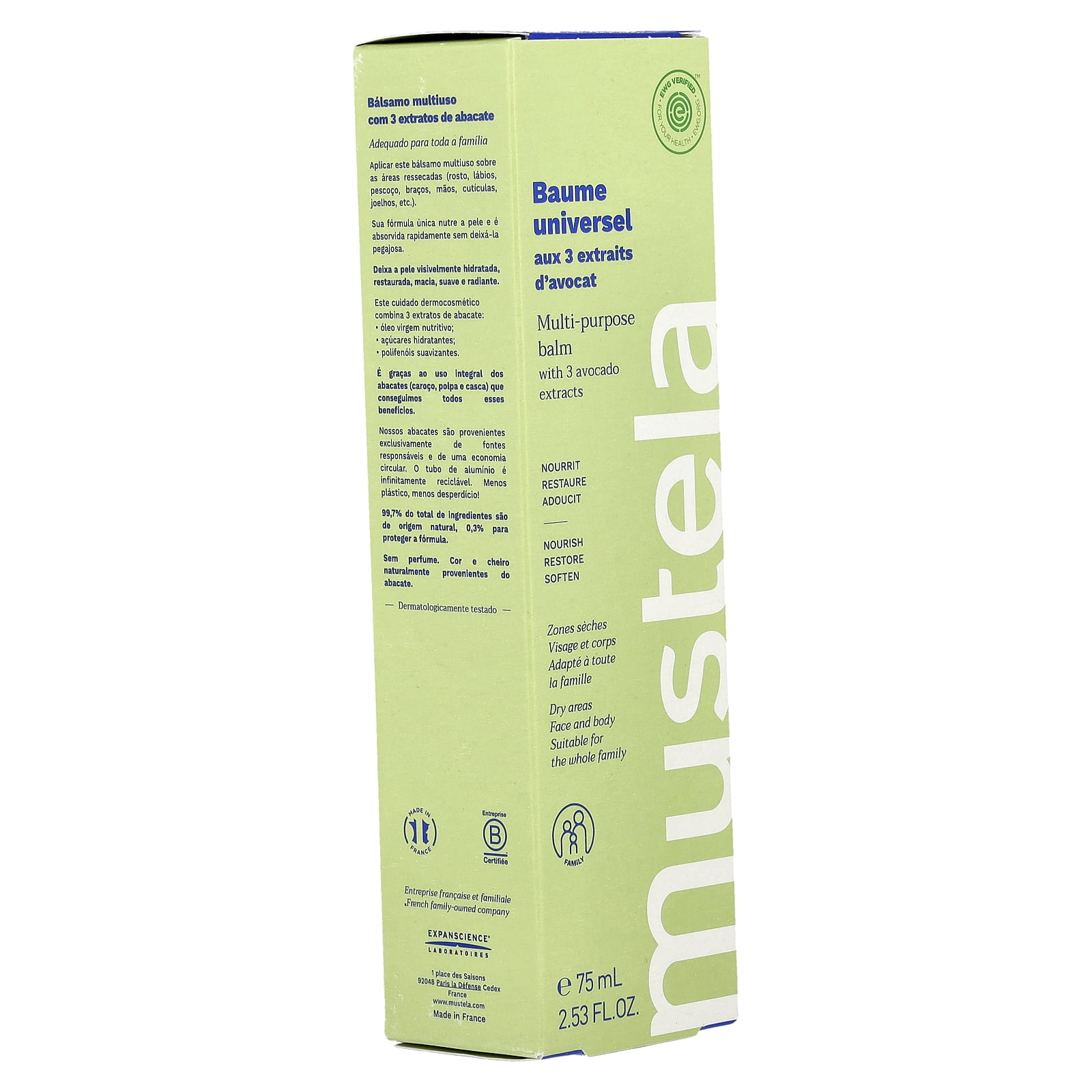 Mustela Multi-Purpose Balm, 2.53 fl oz (75 ml)