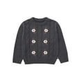 thumbnail image 2 of Modern Moments by Gerber Toddler Girl Embroidered Cabel Sweater, Sizes 12 Months - 5T, 2 of 9