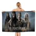 thumbnail image 1 of El Hombre del Norte Toalla de playa de secado rápido con diseño temático, regalo para mujeres y niñas, ideal para cumpleaños, fans, amantes de la música, uso en la playa o al aire libre, 78 × 150 cm, 1 of 6