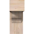 thumbnail image 2 of Ekena Millwork 7 1/2"W x 18"D x 18"H Funston Block Smooth Bracket w/ Offset Brace, Douglas Fir, 2 of 25
