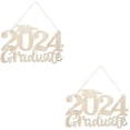 thumbnail image 6 of MLINS  2 Pieces Congratulations Decoration Graduation Sign Pendant, 6 of 8