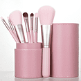 thumbnail image 3 of Brocha cosmética portátil con minijuego de brochas para polvos, brocha para ojos, herramienta de maquillaje, fácil de guardar, 3 of 5