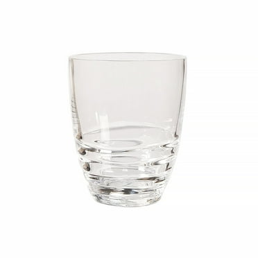 HomeRoots Set Of Four Clear Acrylic Stemless Whiskey Glass