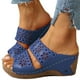 thumbnail image 2 of Pendiente de suela gruesa de estilo nuevo de verano con hueco bordado con zapatillas romanas Wmkox8yii  hj789, 2 of 3
