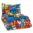 thumbnail image 3 of WPM Kids Collection Bedding 4 Piece Multi Color Twin Size Comforter Set Sheet Pillow sham Blue Dinosaur Toy Fun Wild Park Jungle Print Design Roar Dinosaur, 3 of 6