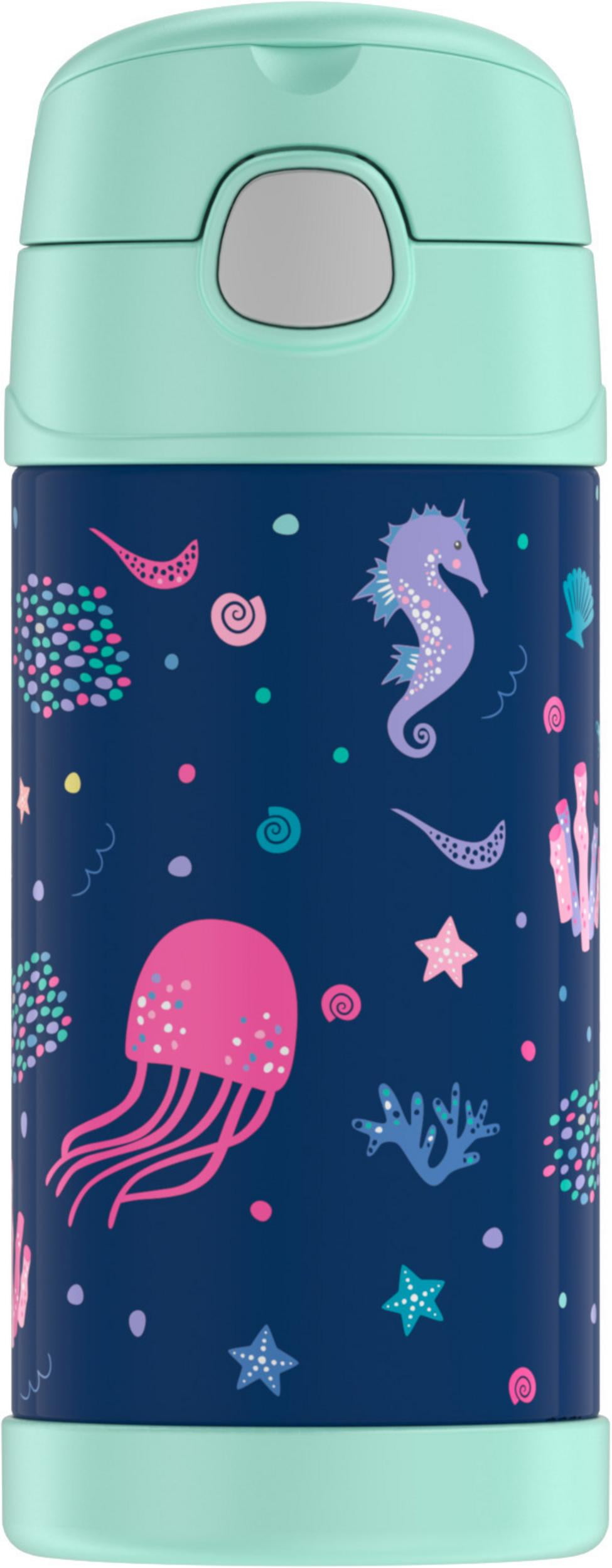 Thermos Stainless Steel Funtainer Water Bottle with Straw, Sealife