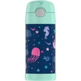 thumbnail image 6 of Thermos Stainless Steel Funtainer Water Bottle with Straw, Sealife, 12 Fluid Ounces, 6 of 9