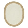thumbnail image 3 of Unique Loom Braided Jute Collection Area Rug - Goa (8' x 10' Oval White/Natural), 3 of 7