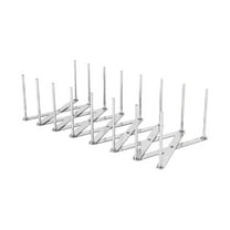 Haful Rack Pot Lid Organizer Pot Lid Holder Adjustable Pot Lid & Plate& Pans Multipurpose Organizer Rack Holder Stainless Steel Dish Plate Drying Rack