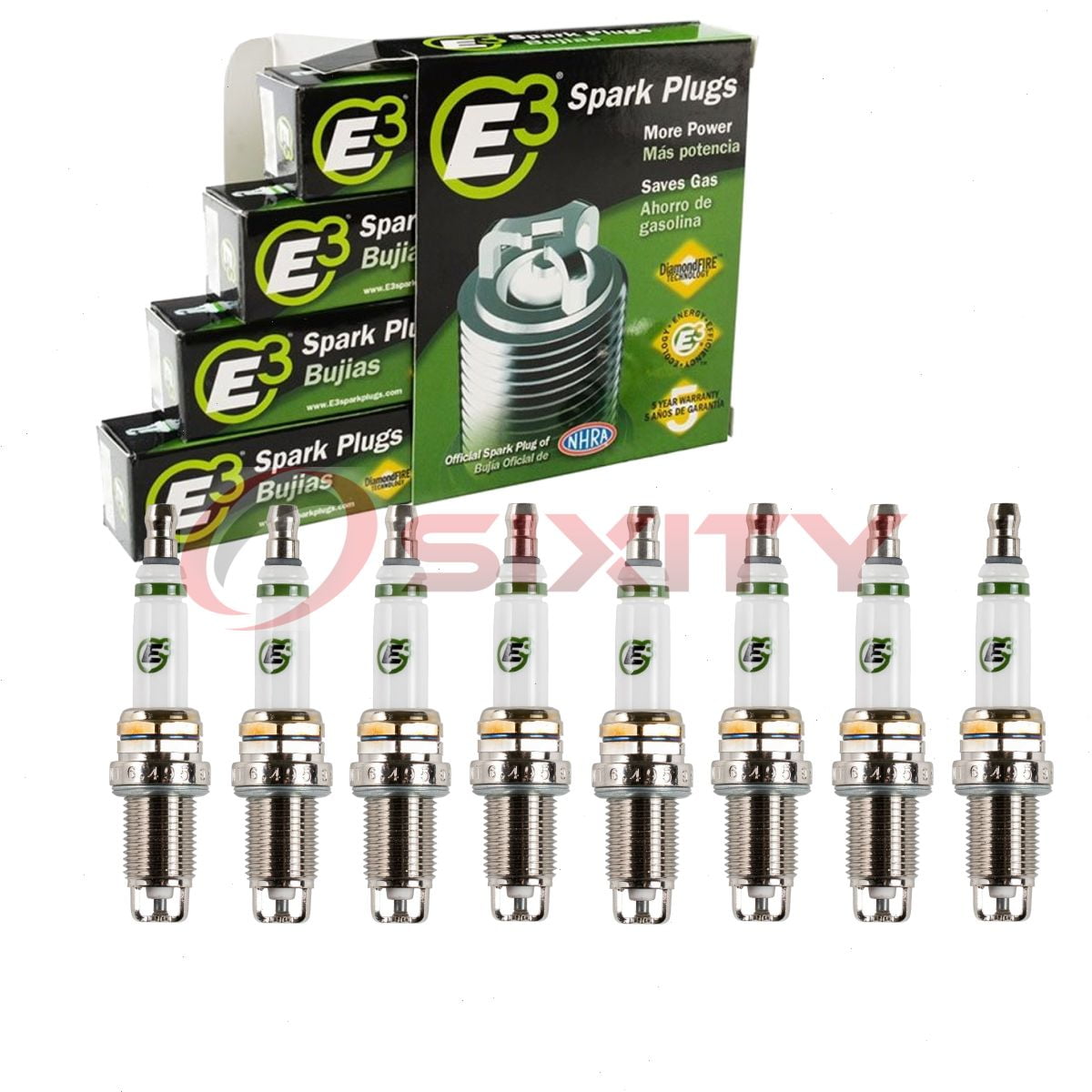 8 pc E3.56 E3 Spark Plugs compatible with 1041 1148 1266 1269 1273 2089 2097 2215 2249 2251 2288 2330 2341 2355 2372 2441 2684 2687 2743 2756 2772 2950 2978 2985 3071 3100 3112 3113 3117 3121 3122