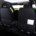 thumbnail image 4 of Juego completo de fundas para asientos de coche Aierxuan 5, de piel impermeable, color negro, 4 of 6