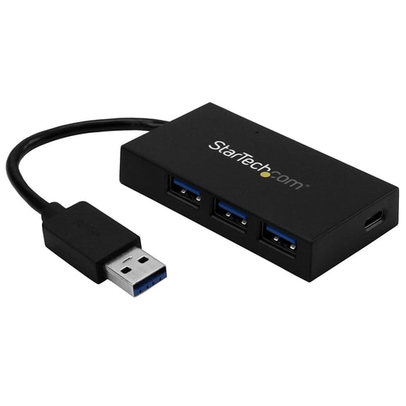 StarTech.com 4 Port USB Hub - USB 3.0 - USB A to 3x USB A and 1x USB C - USB Port Expander