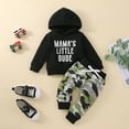 thumbnail image 2 of Gerichy Toddler Baby Boy Clothes Fall Winter Outfit, Kids Toddler Baby Girls Boys Autumn Winter Print Cotton Long Sleeve Pants Tops Hooded Hoodie Sweatshirt Pullover Outfits Clothes, 2 of 7
