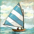 thumbnail image 2 of Gorham, Gregory 26x26 White Modern Wood Framed Museum Art Print Titled - Sailboats I, 2 of 4