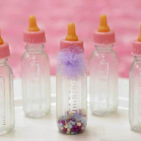Efavormart Fillable Milk Bottle-Pink-dz/pk