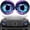F, variant on HYEASTR 2PCS Beast Eyes Headlight Decals, 3D Stereo Eyes Headlight Decal Stickers, Car Body Window Bumper Decoration Stickers, Car Accessories Round Headlight Decal for Jeep Wrangler