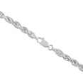 thumbnail image 4 of 14K White Gold Rope Chain Necklace for Men and Women â€“ Measures 4mm Thickness x 24 Inches Length, 4 of 7