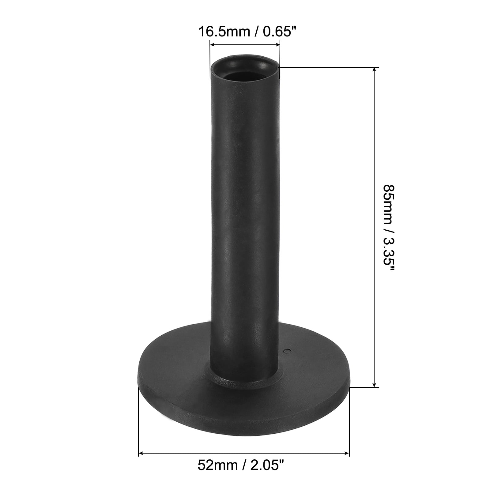 Unique Bargains Training Range Tee Stable Ball Holder Rubber Golf Tee Black 3.4 Inch