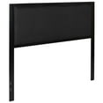 thumbnail image 1 of Pemberly Row Fabric Upholstered Full Metal Panel Headboard in Black, 1 of 9