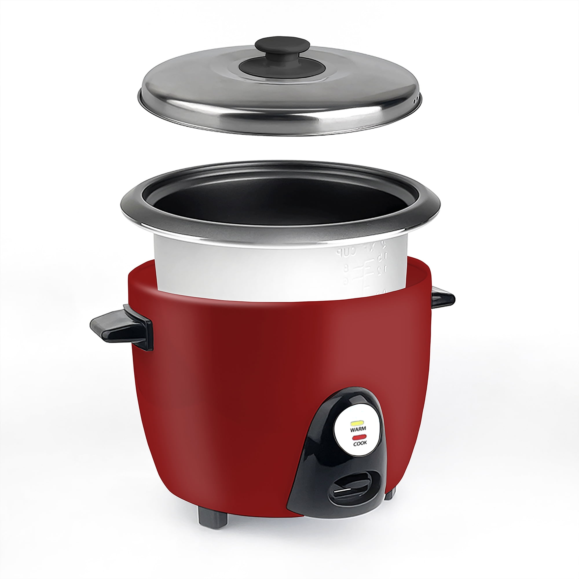Zummy 7 Cup Rice Cooker with Measuring Cup & Serving Spoon