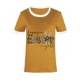 thumbnail image 4 of JeashCHAT Easter Tshirt for Women Easter Bunny Rabbit Egg Print Women Summer Sexy Happy Easter Print Regular Women Round Neck Short Sleeves Top, 4 of 5