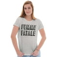 thumbnail image 4 of Cute Femme Fatale Sassy Attitude Womens Slim Fit Graphic Tee Brisco Brands X, 4 of 5