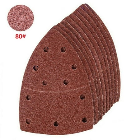 

BAMILL 10pcs Sanding Sheets 11 Holes For Bosch PSM 160A Detail Palm Sander Grit 40-2000