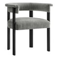 thumbnail image 3 of Side Dining Chair, Set of 2, Grey Gray, Fabric, Kitchen Cafe Bistro Hospitality Restaurant, Modern Contemporary HB36860, 3 of 11