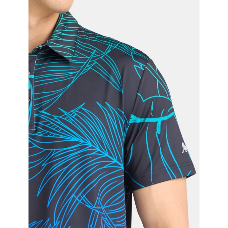 Birdie Bound Men's Ombre Tropical Golf Polo photo 5