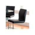 thumbnail image 3 of Benzara BM131341 Lodia II Contemporary Counter Height Chair with Black PU - Set of 2, 3 of 3