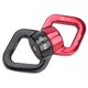 thumbnail image 1 of Polea de 30 KN Rueda para escalada en roca para exteriores Conector fijo Rueda colgante bidireccional (Negro Rojo), 1 of 8