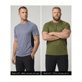 thumbnail image 2 of TELALEO 5 Pack Men’s Quick Dry Gym Shirts , Breathable Mesh Underarm, Lightweight Athletic Tees for Workout, Running, and Everyday Wear，Size M, 2 of 6