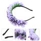 thumbnail image 5 of KAKOWELY Corona de flores Diadema de flores de tulipán Corona de flores para novia Tocado floral elegante para boda, 5 of 5