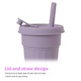 thumbnail image 4 of Taza De Café De Silicona De Viaje De Silicona De 410 Ml Taza De Café Reutilizable Resistente A Altas Temperaturas Botella De Café A Prueba De Fugas De Grado Alimenticio Para Café Agua Leche Viajes Serendint HA027870-02, 4 of 7