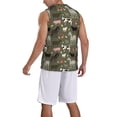 thumbnail image 5 of Gaeub Farm Animals Men's Mesh Basketball Jersey, Quick-Drying Sleeveless Top S-4XL, Loose Muscle Tank Top -Medium, 5 of 9