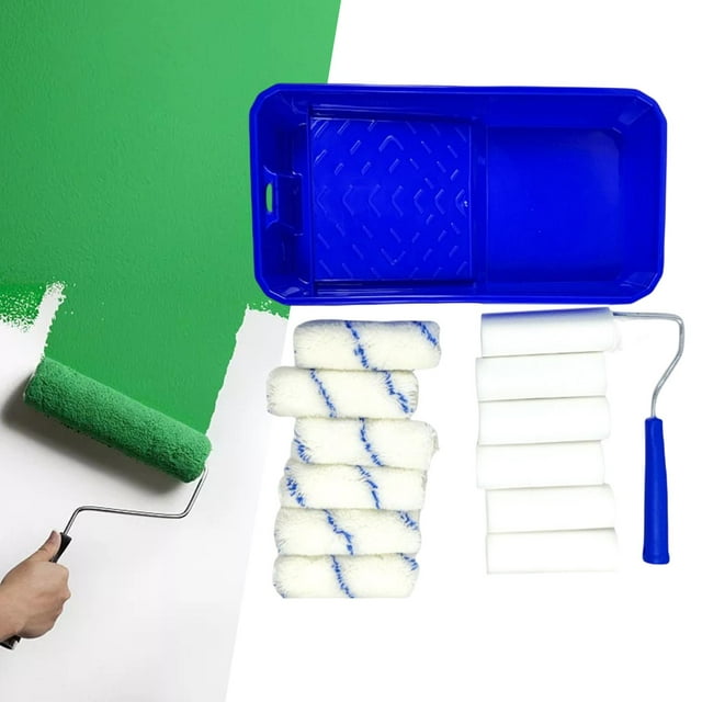 Paint Tray Set, Home Painting Supplies, Paint Cage Frame Painting Tools, Interior Paint Brushes, Paint Roller Cover Set