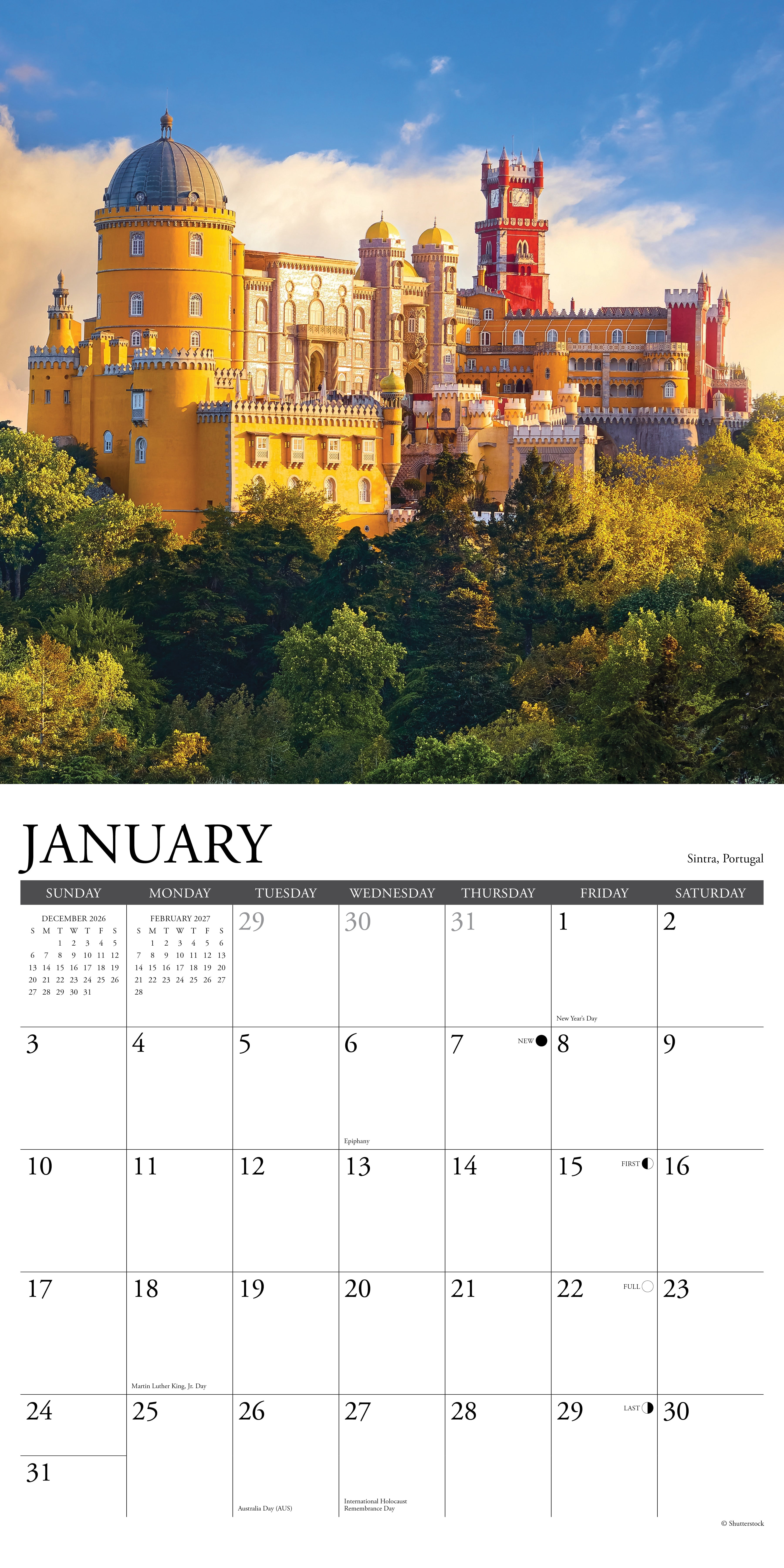 Willow Creek Press, Europe 2027 Wall Calendar